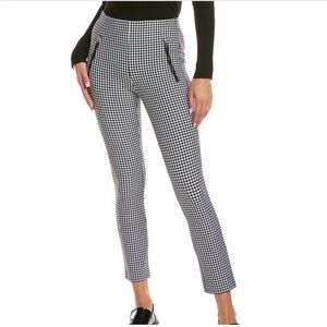 Rag & Bone Simone Black White Gingham Zip Pocket Ankle Pants NWOT Women's 4